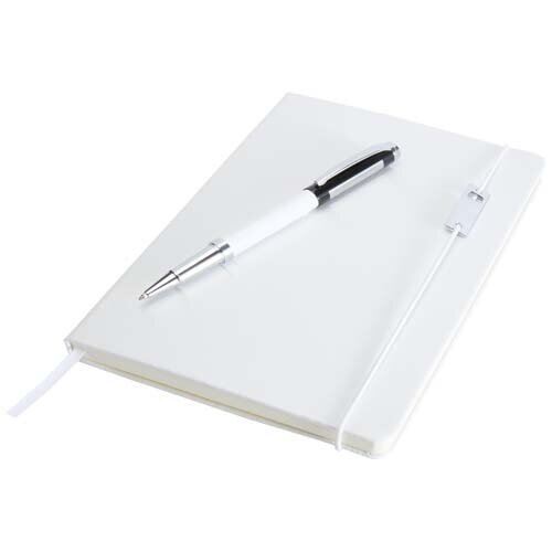 DéBlé Legato Elegance notitieboek en rollerbalpen set 106258 bedrukt met logo