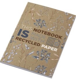Novella Austen A6 gerecycled notitieboek – 21026706, compact notitieboek van gerecycled papier en kraftkarton met zachte cover en personaliseerbare full-colour bedrukking