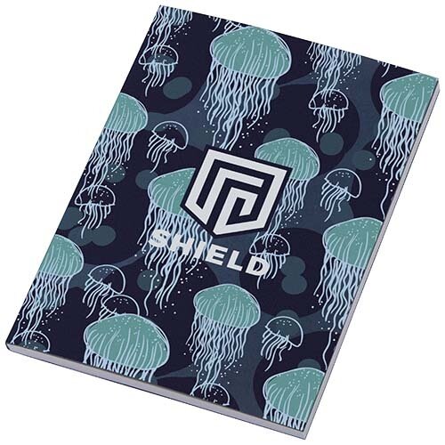 Austen Novella A6 notitieboek – 21024701, duurzaam relatiegeschenk van FSC-papier met zachte cover, 50 vellen en volledig personaliseerbare full-colour bedrukking