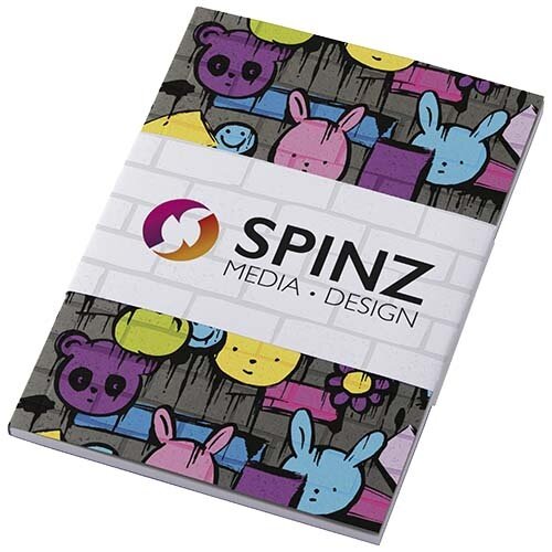 Austen Novella A6 notitieboek – 21024701, duurzaam relatiegeschenk van FSC-papier met zachte cover, 50 vellen en volledig personaliseerbare full-colour bedrukking