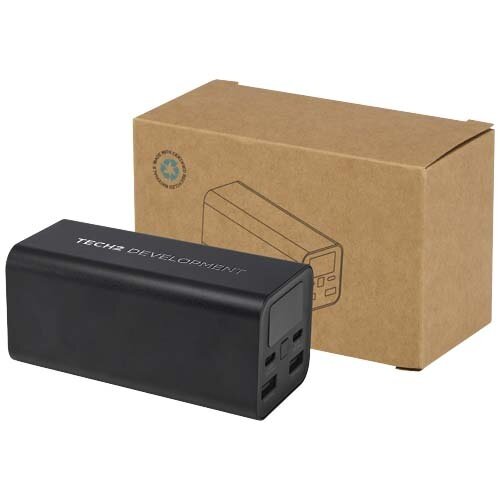 Acamar powerbank van 20.000 mAh 70 W voor laptops van gerecycled aluminium