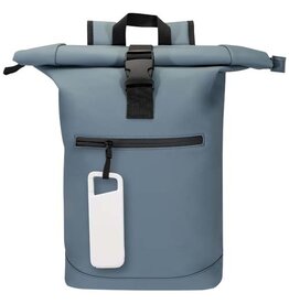 Alkes waterbestendige powerbank van 5000 mAh 12 W van gerecycled plastic met karabijnhaak