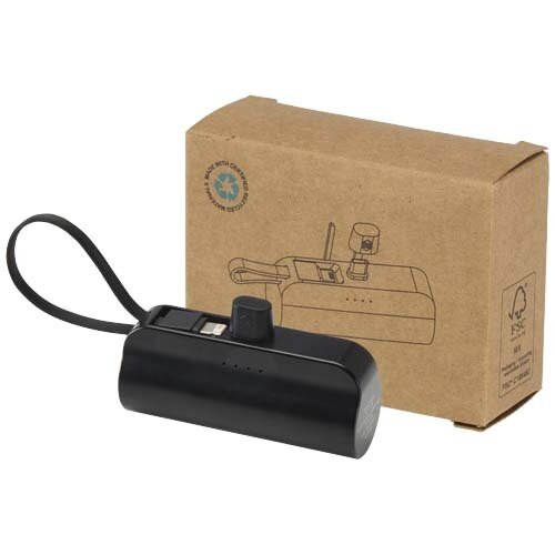DeBle Alnair Powerbank 5.000 mAh met telefoonstandaard 124472 bedrukken met logo