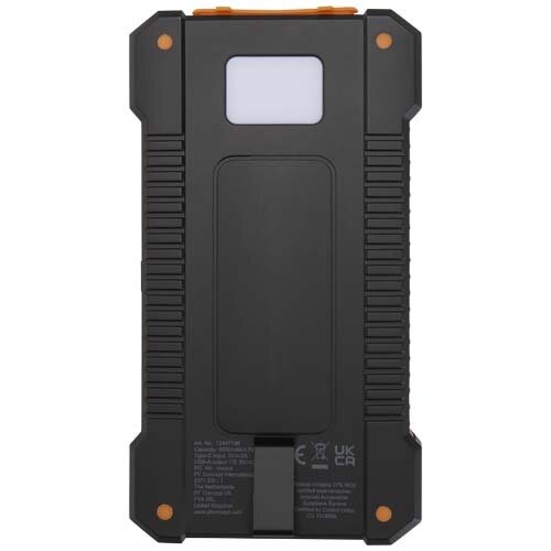 DeBle Altair Solar Powerbank 5.000 mAh met zaklamp 12447190 bedrukken met logo