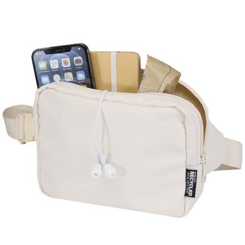 Trip Aware™ gerecyclede reiscrossbodytas 1 liter bedrukken met logo