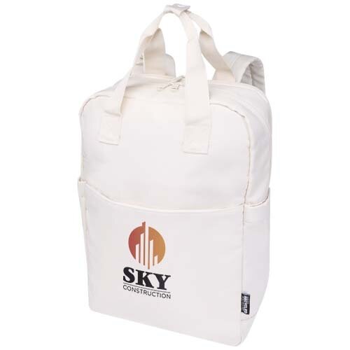 Trip 14" Aware™ gerecyclede laptoprugzak 9 liter bedrukken met logo