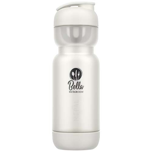 Mepal Shaker 800 ml sportfles met ingebouwde mixer en maataanduiding – transparant kunststof