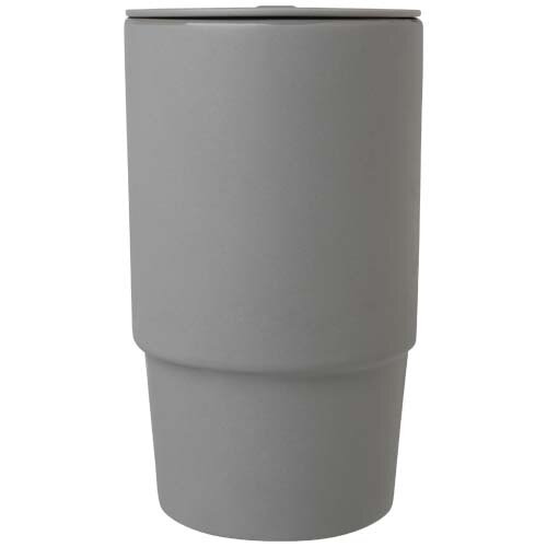 Carter 450 ml mok van keramiek met plastic deksel Carter 450 ml mok van keramiek met plastic deksel