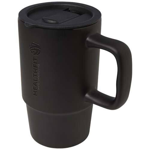 Mok 450 ml met deksel Carter met logo bedrukken DeBle