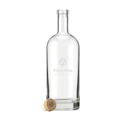 Helsinki 1L glazen waterfles met houten kurkdop – 2788 Helsinki 1L glazen waterfles met houten kurkdop – 2788