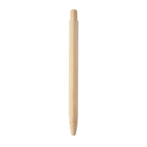 Bamboo balpen met drukknop (MO2606) met logo