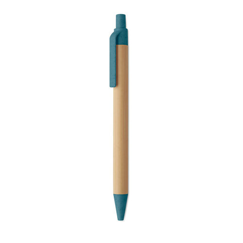 Bamboo balpen met drukknop (MO2635) met logo