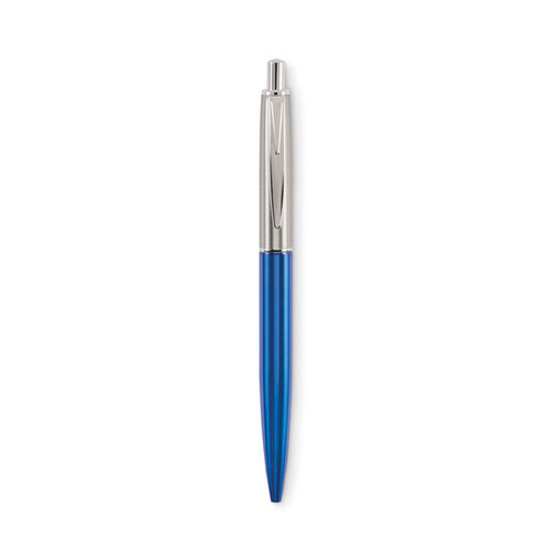 Balpen met drukknop in doosje (MO2640) met logo