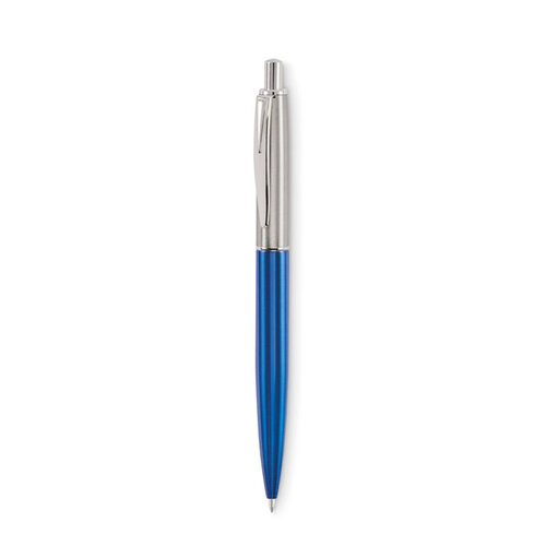 Balpen met drukknop in doosje (MO2640) met logo