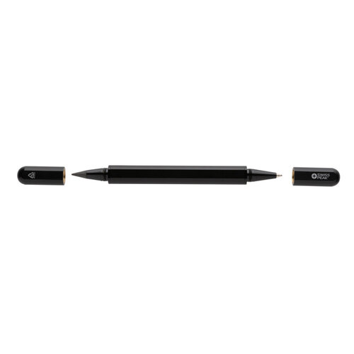 Swiss Peak Storm RCS gerecycled aluminium duo pen – P611.251 Swiss Peak Storm RCS gerecycled aluminium duo pen – P611.251