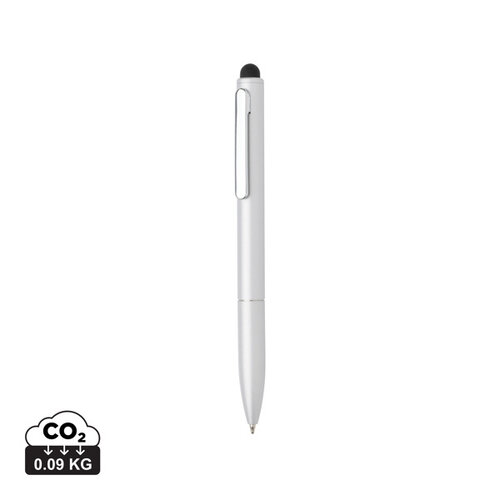 Kymi RCS-gecertificeerde gerecycled aluminium pen met stylus – P611.23 Kymi RCS-gecertificeerde gerecycled aluminium pen met stylus – P611.23