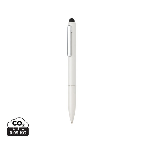 Kymi RCS-gecertificeerde gerecycled aluminium pen met stylus – P611.23 Kymi RCS-gecertificeerde gerecycled aluminium pen met stylus – P611.23