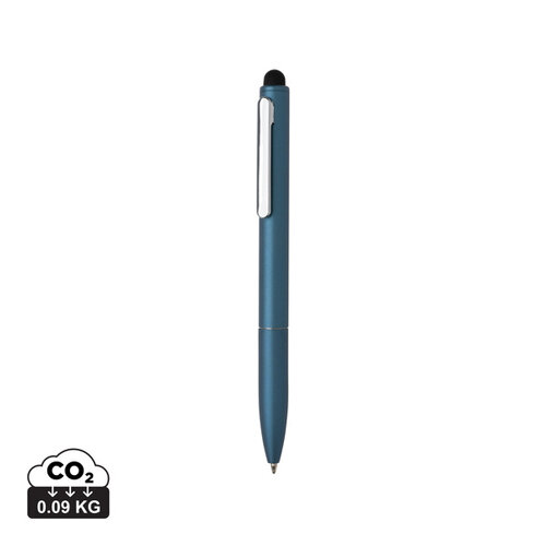 Kymi RCS-gecertificeerde gerecycled aluminium pen met stylus – P611.23 Kymi RCS-gecertificeerde gerecycled aluminium pen met stylus – P611.23