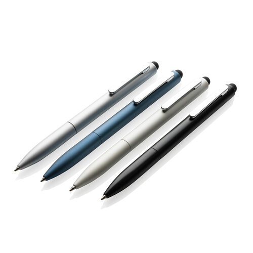 Kymi RCS-gecertificeerde gerecycled aluminium pen met stylus – P611.23 Kymi RCS-gecertificeerde gerecycled aluminium pen met stylus – P611.23
