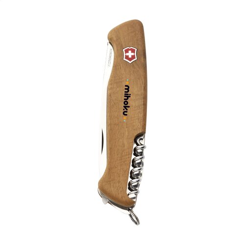 DeBle Victorinox Ranger 55 Wood zakmes 2886.40 met logo graveren