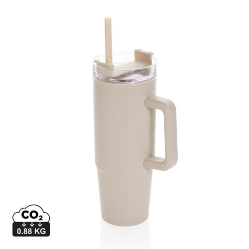 Tana RCS gerecyclede plastic tumbler met handvat 900 ml – P437.10 Tana RCS gerecyclede plastic tumbler met handvat 900 ml – P437.10