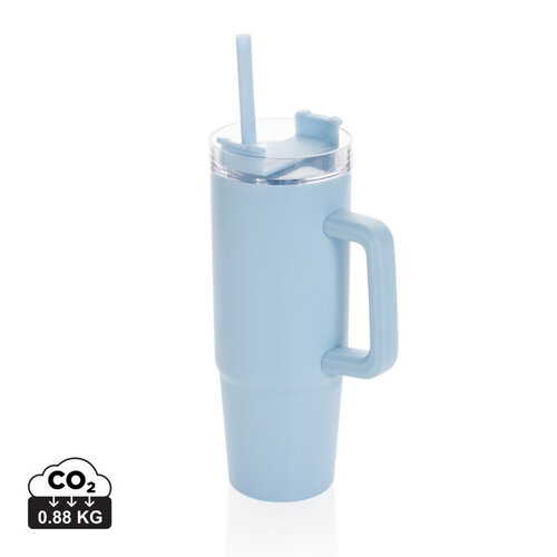 Tana RCS gerecyclede plastic tumbler met handvat 900 ml – P437.10 Tana RCS gerecyclede plastic tumbler met handvat 900 ml – P437.10