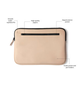 DéBlé VINGA Baltimore laptophoes voor 12-15 inch laptop van waterafstotend nubuck-PU