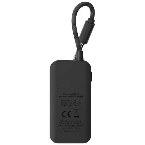 DeBle Xtorm XAWBT01 AirWave Draadloze Audio Adapter 12447690 bedrukken met logo