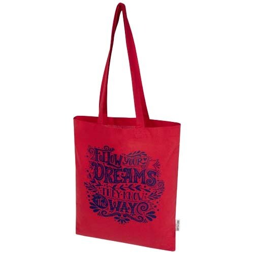 Madras Blend draagtas van GRS gerecycled katoen bedrukken met logo