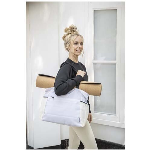 Nomad yogadraagtas gerecycled polyester met logo DeBle