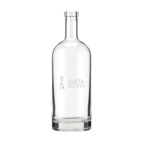 Helsinki Water Bottle 1L - 2786, stijlvolle glazen tafelfles met stevige bodem geschikt voor horeca