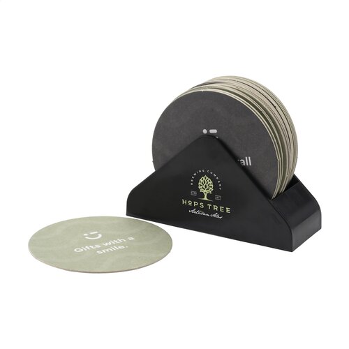 Recycled Holder Beer Coasters - 2267, driehoekige bierviltjeshouder van gerecycled kunststof, Made in Germany