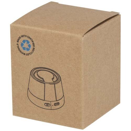 Horna magnetische draadloze speaker 3W, compacte speaker van gerecycled ABS plastic met RPET vilt en MagSafe-compatibiliteit