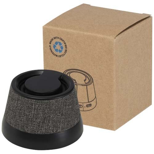 Horna magnetische draadloze speaker 3W, compacte speaker van gerecycled ABS plastic met RPET vilt en MagSafe-compatibiliteit