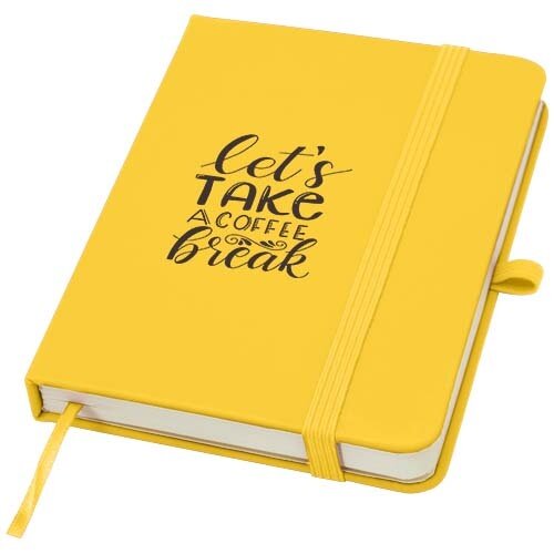 Spectrum Plus A6 notitieboek met harde kaft 107963 – duurzaam notitieboek met pennenlus en elastische sluiting, ideaal als relatiegeschenk