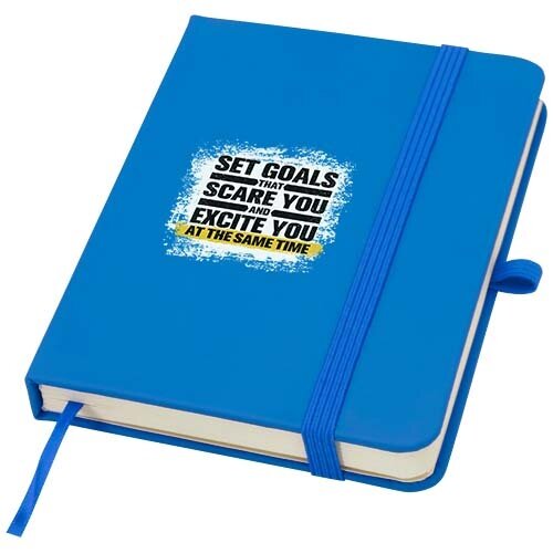 Spectrum Plus A6 notitieboek met harde kaft 107963 – duurzaam notitieboek met pennenlus en elastische sluiting, ideaal als relatiegeschenk