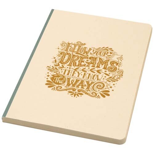 Liliana A5 notitieboek met zachte kaft van suikerriet en RPET 106125 – duurzaam notitieboek met 72 gelinieerde pagina’s, ideaal als relatiegeschenk