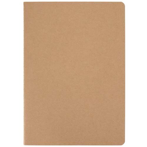 Slyk A5 kraft cahier notitieboek met gelinieerde pagina’s 10798106 – duurzaam notitieboek van FSC-papier met kraft kaft, ideaal als relatiegeschenk