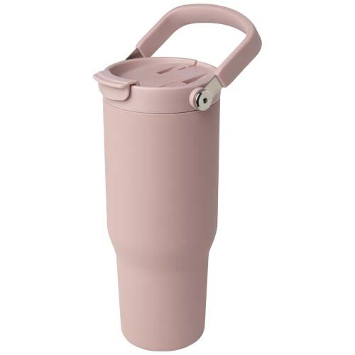 Bronx 900 ml RCS vacuüm geïsoleerde beker 100780 – duurzame dubbelwandige beker van gerecycled roestvrij staal met koperisolatie en dubbel deksel, ideaal relatiegeschenk