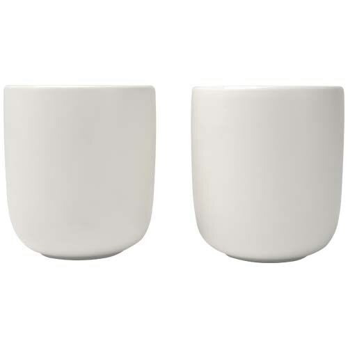 Keramische kopjes set 200 ml 2 stuks met logo bedrukken DeBle