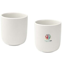 Keramische kopjes set 200 ml 2 stuks met logo bedrukken DeBle