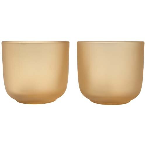 Male glazen bekers set van 2 – 100782 – duurzame 200 ml bekers van borosilicaatglas met strak en modern design, ideaal relatiegeschenk