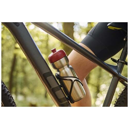 Mepal Pull 800 ml sportfles 100908 – lichtgewicht roestvrijstalen sportfles met éénhandige bediening, lekvrij en vaatwasmachinebestendig, ideaal relatiegeschenk