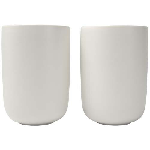 Keramische kopjes set 350 ml 2 stuks met logo bedrukken DeBle