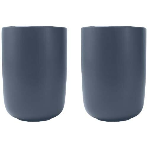 Keramische kopjes set 350 ml 2 stuks met logo bedrukken DeBle