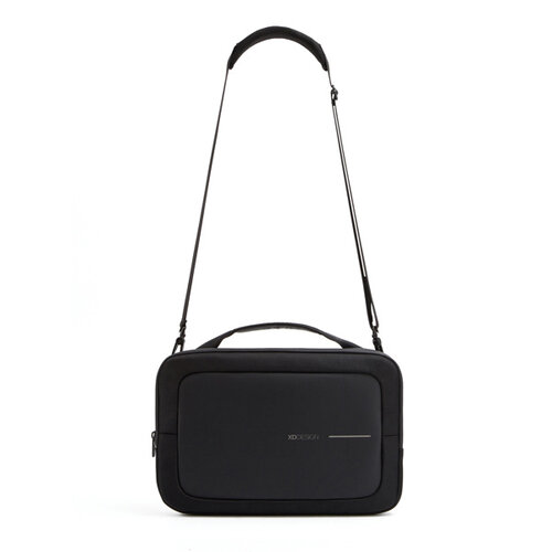 XD Design 14 inch laptoptas P706.221 – duurzame rPET laptoptas met waterafstotende afwerking, afneembare schouderriem en fleecevoering, ideaal relatiegeschenk