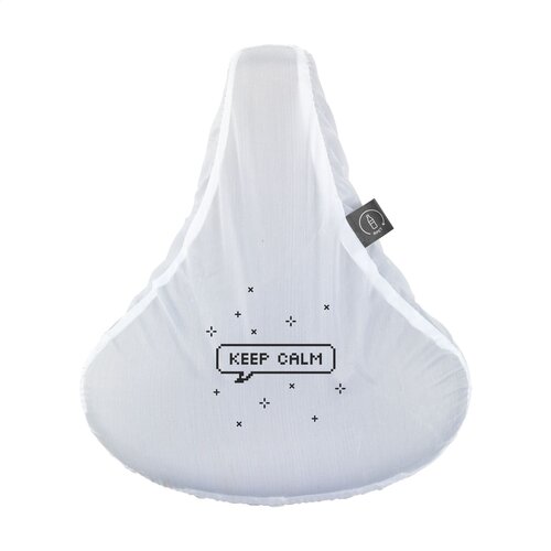 Bike Seat Cover GRS RPET zadelhoes 2322 – duurzame 99% gerecycled PET fietszadelhoes met elastiek, GRS-gecertificeerd en ideaal relatiegeschenk