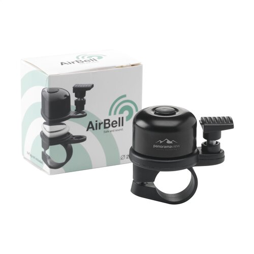 Airbell Original Fietsbel 2931 – slimme fietsbel met houder voor Apple AirTag, gemaakt van kunststof en RVS, geschikt voor sturen van 22 mm, ideaal relatiegeschenk