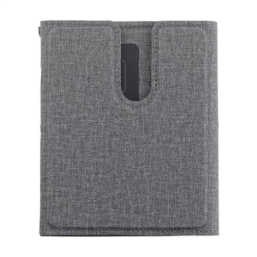 Triplo RCS Wireless Charging Station oplader 2377 – 3-in-1 draadloze oplader van gerecycled ABS en PU, magnetisch en RCS-gecertificeerd, ideaal relatiegeschenk