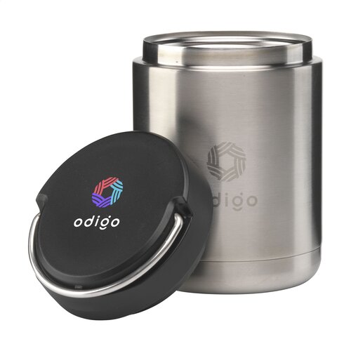 Briggs RCS RVS Foodjar 500 ml 2530 – dubbelwandige vacuümgeïsoleerde foodcontainer van gerecycled RVS, 100% lekvrij en RCS-gecertificeerd, ideaal relatiegeschenk